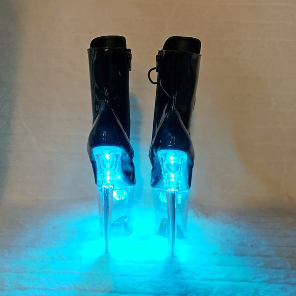 FlashDance 8" Led Light up Platform Ankle Boots Flash dance - Picture 14 of 16